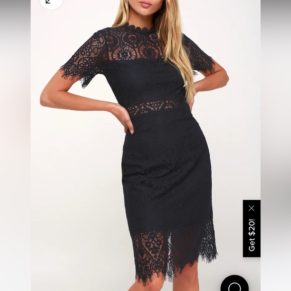 Burgundy Lace dress SMALL - Picture 2 of 3